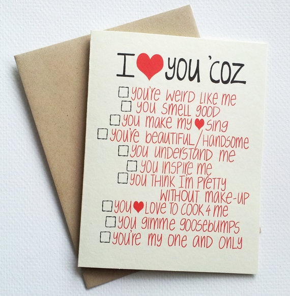 Diy Love Cards For Him