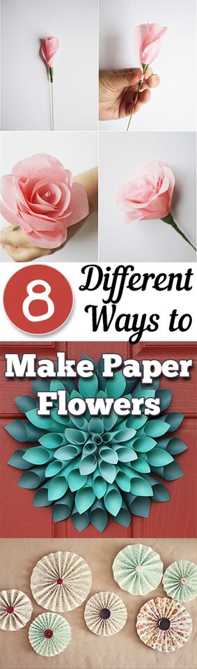 8 Different Ways To Make Paper Flowers Page 9 Of 9 My List Of Lists