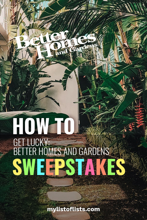 Sweepstakes Archives My List Of Lists Find The Best Diy Home