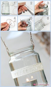 Mason Jar Hanging Lamp