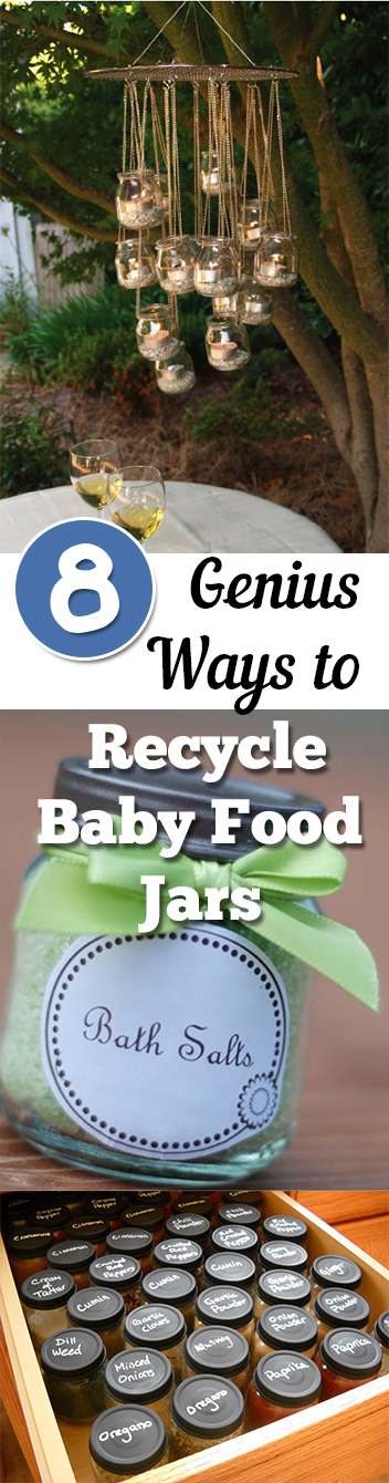 DIY baby food jars, baby food jar upcycle, recycling projects, easy crafts, popular pin, DIY projects, easy DIYs