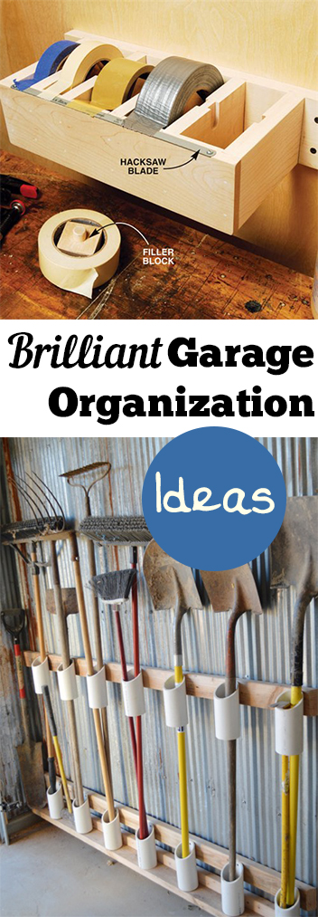 Garage Organization Tips: DIY - Tips & Tricks - Mylistoflists.com