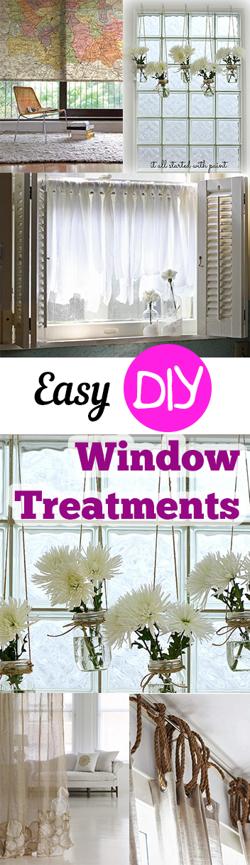 12 Easy Diy Window Treatments My List