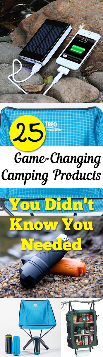 25 Game-Changing Camping Products You Didn't Know You Needed. Tips, tricks, hacks, shopping hacks, money hacks, cleaning, life hacks, life tips. #camping #outdoorliving #travel #outdoorfun #diyoutdoor #outdoorhacks #traveltips