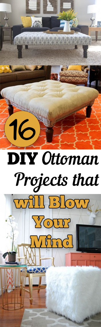 Ottoman projects, DIY ottoman projects, easy projects, DIY projects, popular pin, easy home improvements, DIY tutorials.