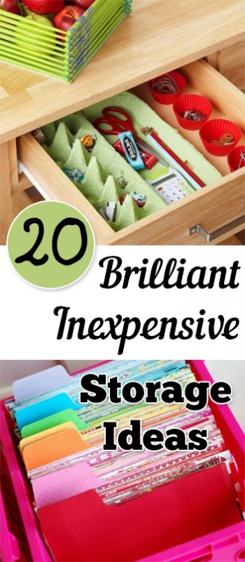 20 Brilliant Inexpensive Storage Ideas 