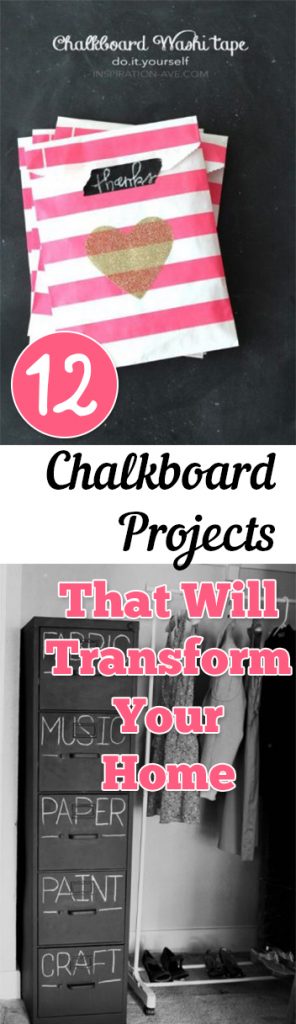 Chalkboard Projects, Chalkboard Projects for the Home, Home Projects, Quick Home Craft Projects, Decorating with Chalkboard, How to Decorate With Chalkboard, Things to Do With Chalk paint, Chalk Paint Crafts