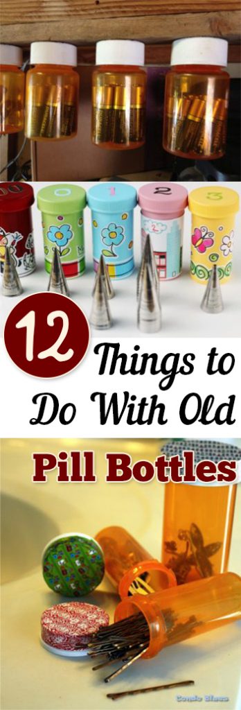 Things to Do With Old Pill Bottles, Old Pill Bottles, How to Reuse Old Pill Bottles, How to Recycle Old Pill Bottles, Repurpose Projects, Easy Repurpose Projects, Popular Pin