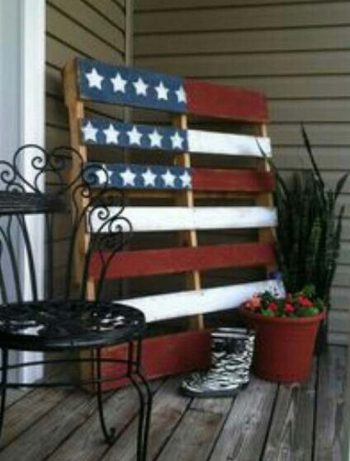 Get Decked Out for the Fourth! 10 DIY Deck-Orations" 4th of July Porch Decor, Porch Decor, Porch Decor Ideas, DIY Porch Decor, Holiday Porch Decor Ideas, Holiday Home Decor, DIY Holiday