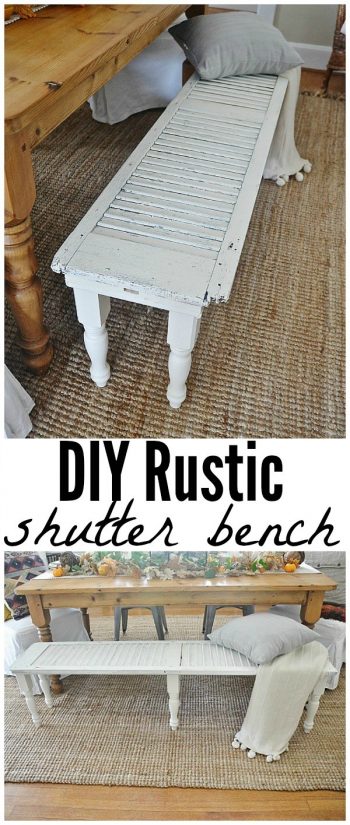 Don't Shudder: 10 Ways to Repurpose Old Shutters Throughout the Home - How to Reuse Old Shutters, Repurpose Old Shutters, Repurpose Projects, DIY Home, DIY Home Decor, DIY Home Hacks, Repurpose Projects for The Home. 