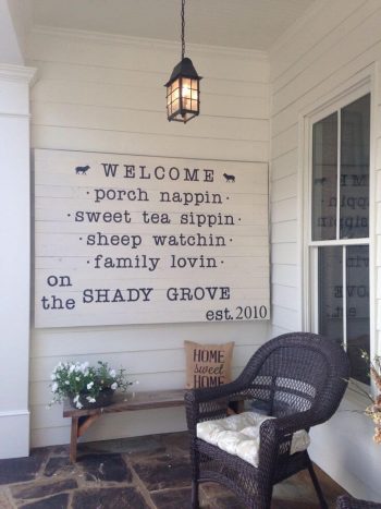 Easy DIY Porch Signs - Porch Signs, DIY Porch Signs, Homemade Porch Signs, DIY Signs for the Home, DIY Home Decor, Home Decor, Porch Signs, Porch Decor, How to Decorate Your Porch, Porch Decor for the Home