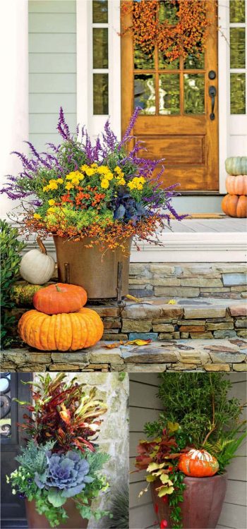 Front Door Decorations for Fall - Fall Porch Decor, DIY Front Porch, Holiday Porch Decor, Front Porch Fall, Holiday Home Decor, DIY Holiday Decor, Curb Appeal, Curb Appeal Projects, Popular Pin