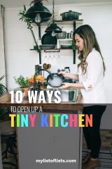 10 Ways to Open Up A Tiny Kitchen - My List of Lists