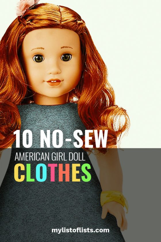 10 No Sew American Girl Doll Clothes My List of Lists