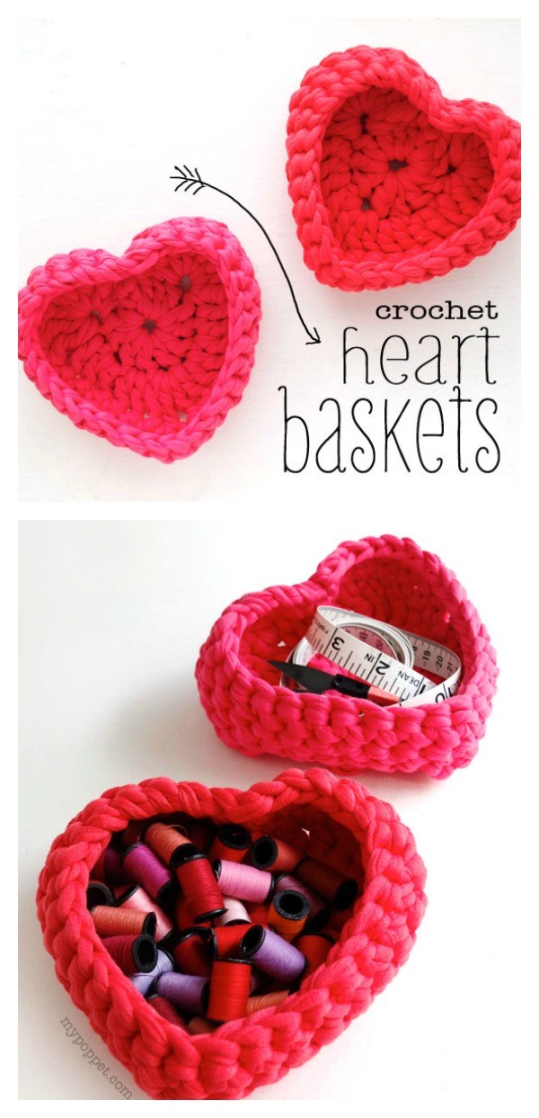 Adorable Crochet Crafts for Valentines Day My List of Lists