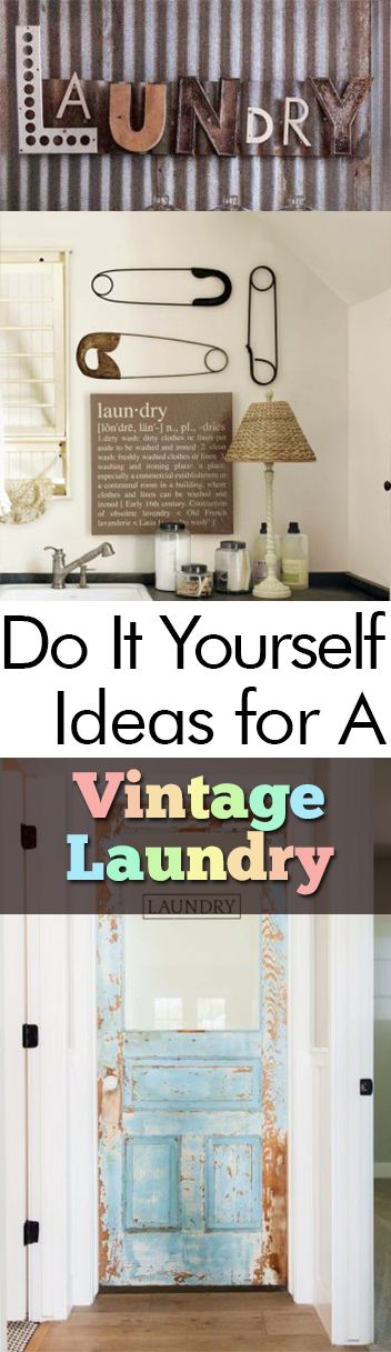 Do It Yourself Ideas for A Vintage Laundry Room – My List of Lists