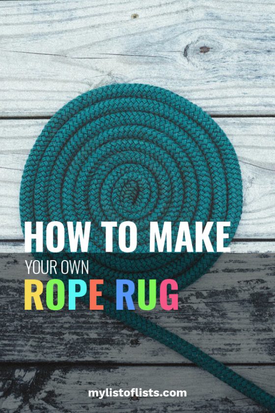 How to Make Your Own Rope Rug My List of Lists