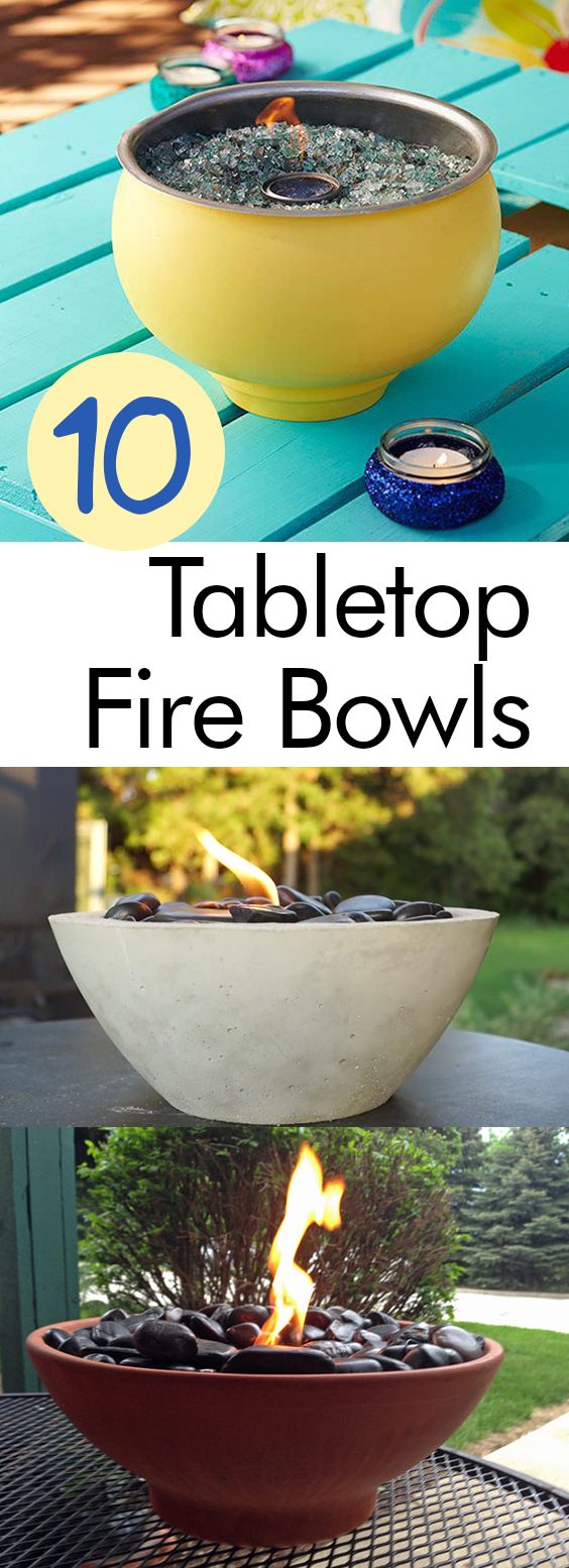 Tabletop Fire Bowl Target Photos