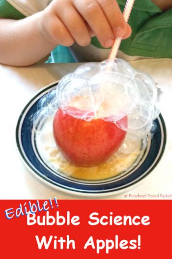 Edible Science Projects - Bubble Science With Apples