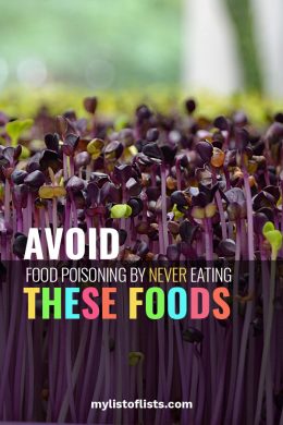 Avoid Food Poisoning By NEVER Eating These Foods - My List of Lists