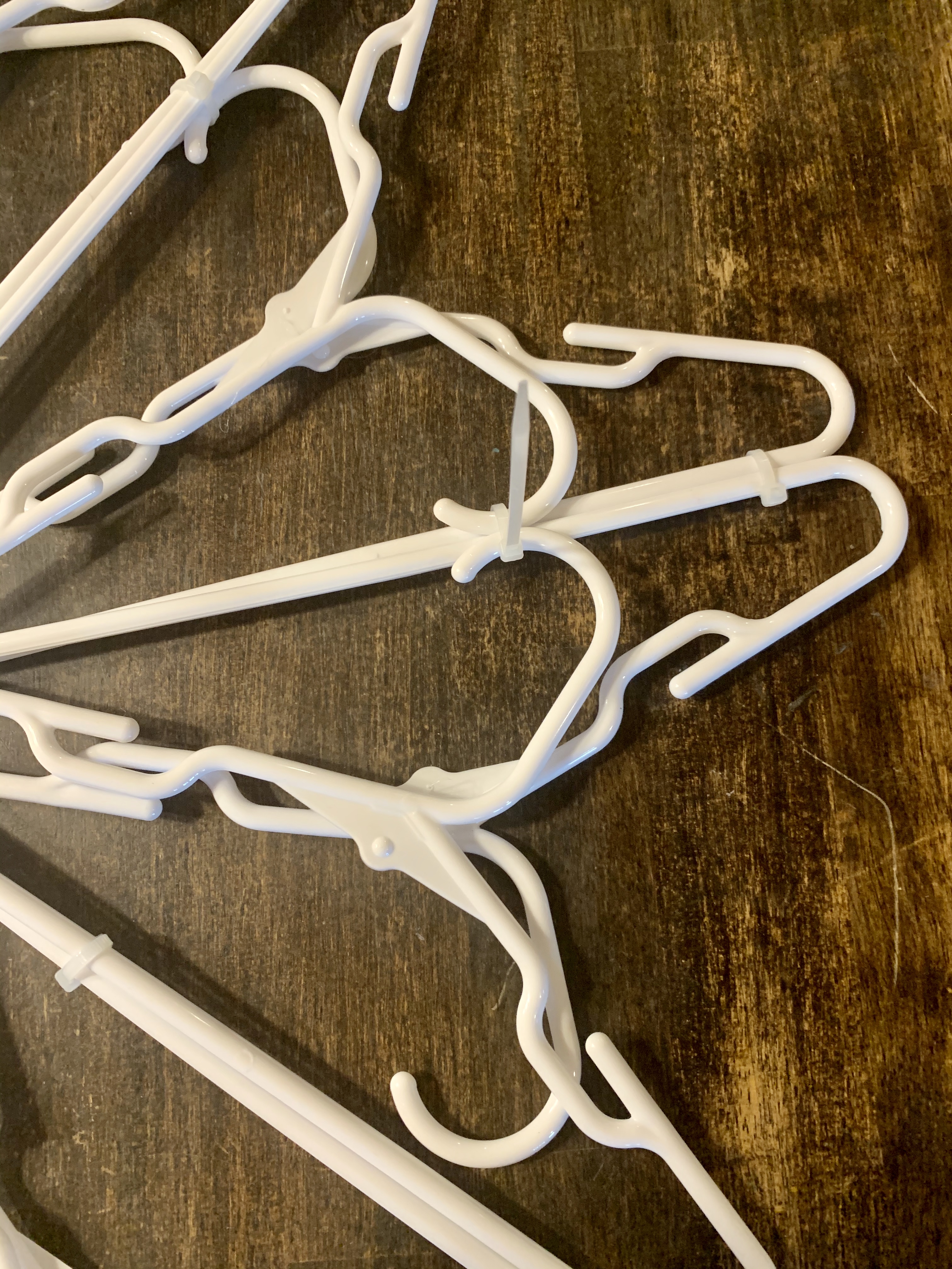 How to make clothes hanger snowflakes