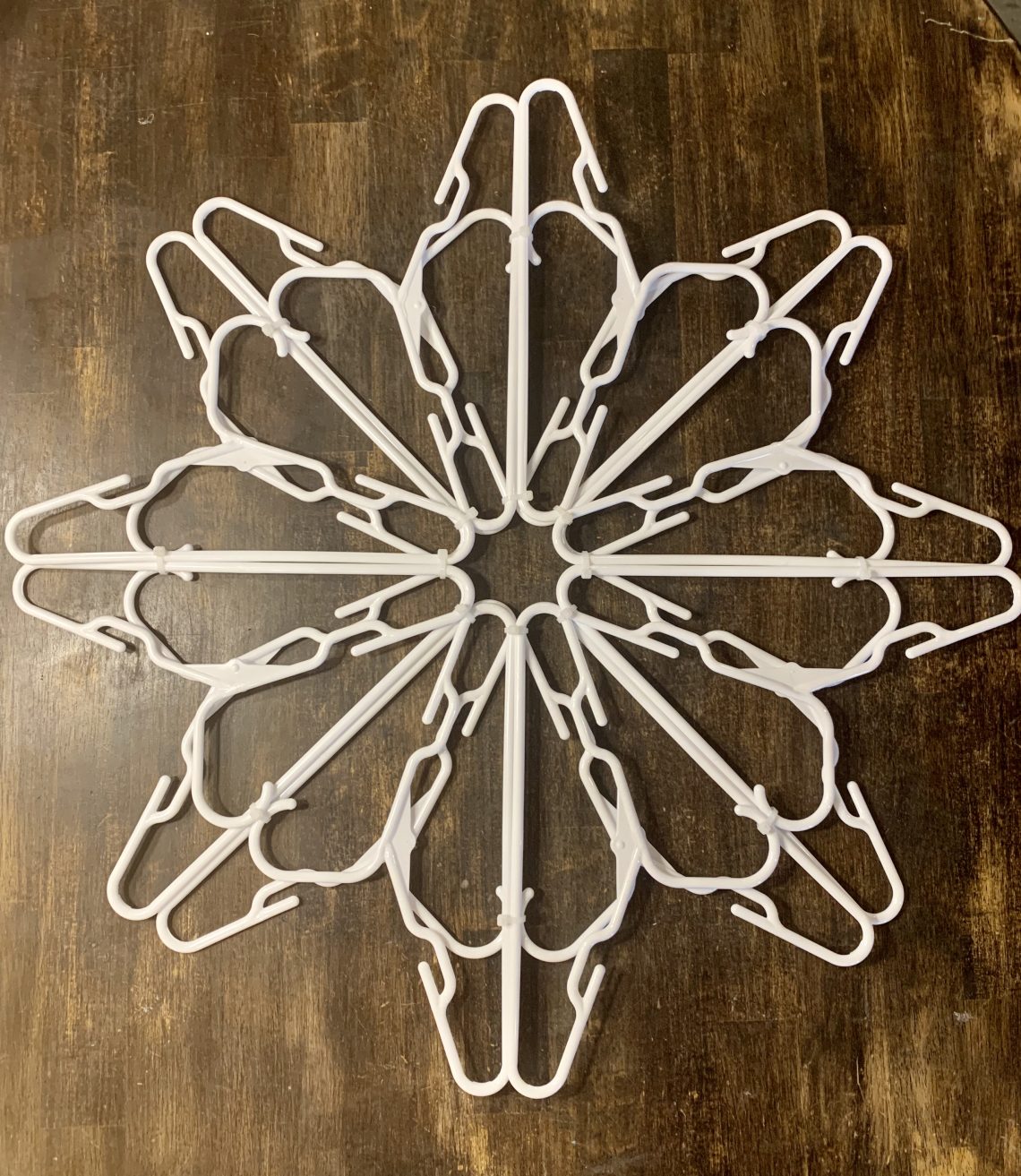 Plastic Hanger Snowflake DIY: How To Make, Steps - Crafts