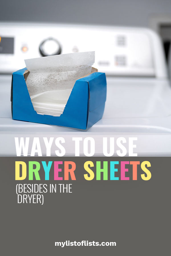 When you think of dryer sheets, you probably haven't thought of using them anywhere except the dryer. That's about to change STAT! Read on to learn ways to use dryer sheets around the house. Maybe you will use them in the kitchen, or the bath, or .... The possibilities are endless. #waystousedryersheets #usesfordryersheets #hacks