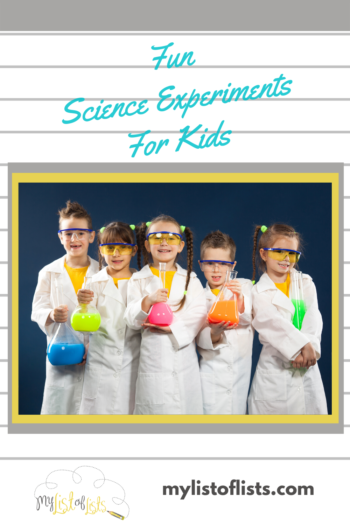 Science Projects For Kids: Easy, Home, Fun - DIY - Mylistoflists.com