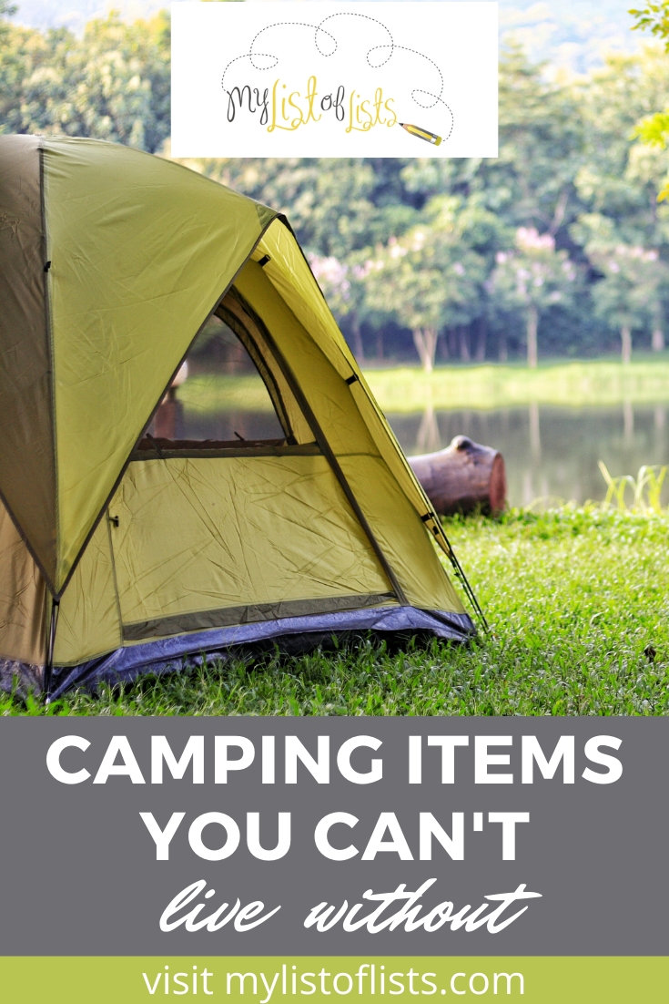 Mylistoflists.com has endless information to help you through any situation. Find ideas and inspiration for every aspect of your life. Check out this list of clever items you should have before you go camping.