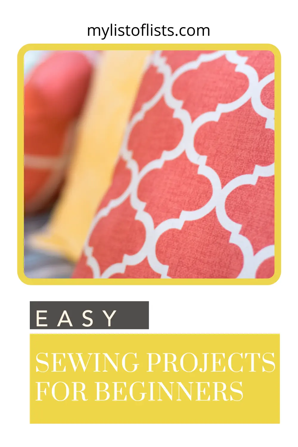 Mylistoflists.com has great tips, tricks, and ideas to make things easier on you. Find the hacks you need to coast through life now. These sewing projects look great and are easy enough for beginners!