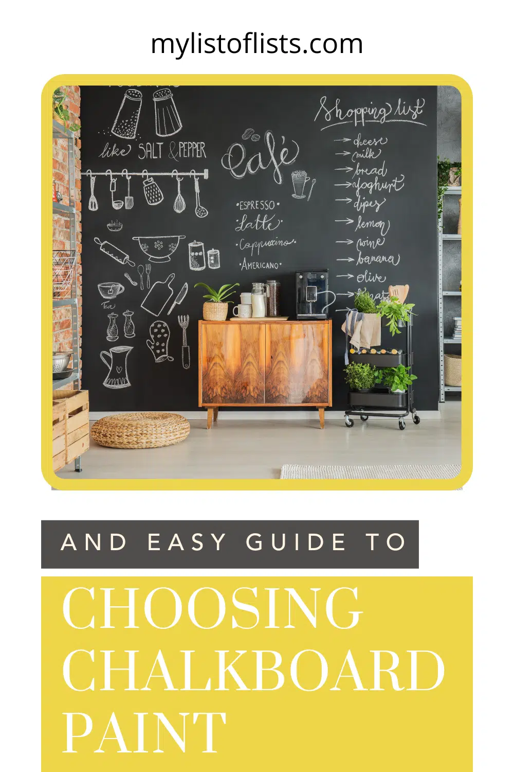 Best Chalkboard Paint - How to Use it Without Destroying Your Home - My  List of Lists