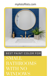 Best Paint Color for a Small Bathroom with No Windows – Choose the ...