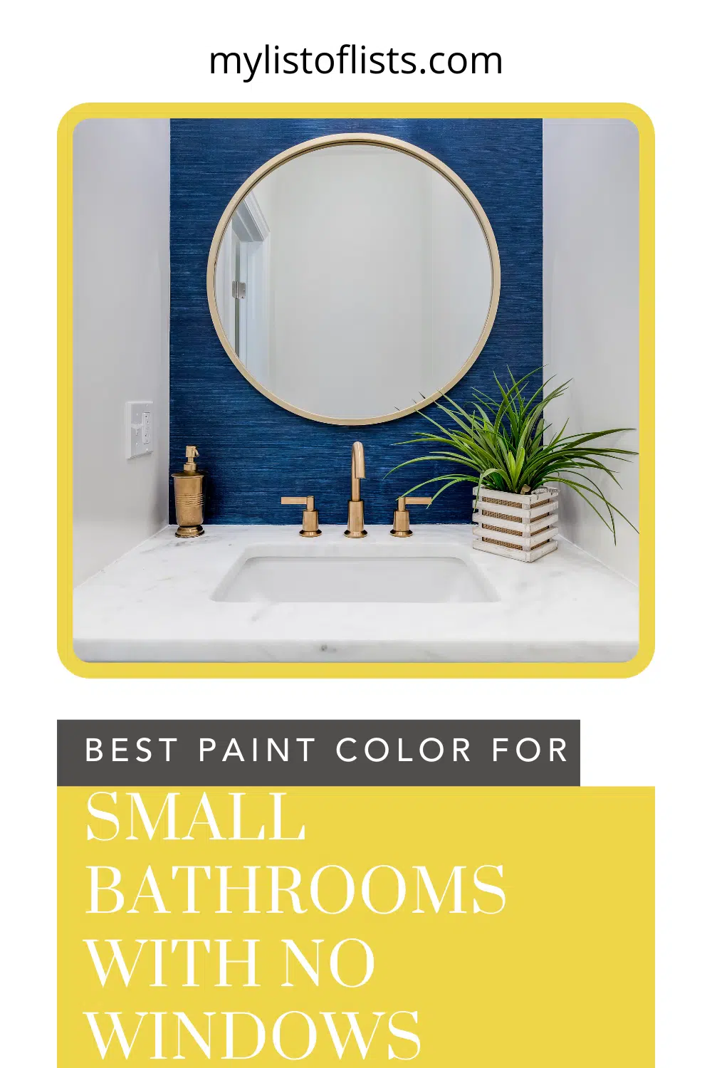 Best Paint Color for a Small Bathroom with No Windows